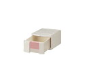 トレイBOX(鍵付) A4用ピンク 290×360×205mm 402H(4)