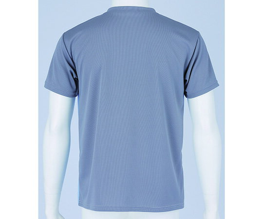 入浴介護Tシャツ(男女兼用) ブルー LL 403340-10 3