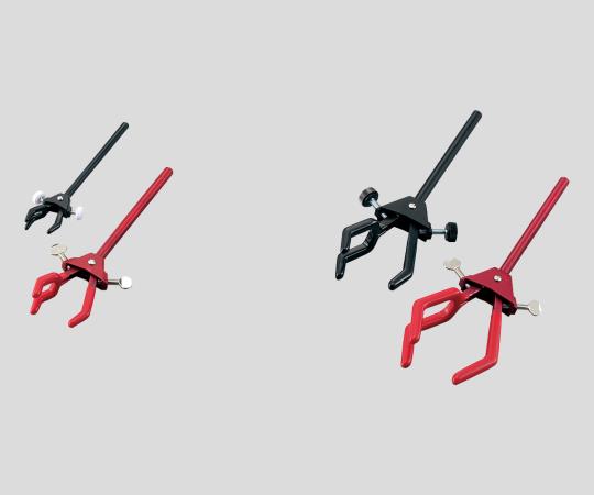 2-9823-02 カラー両開きクランプ 小 赤