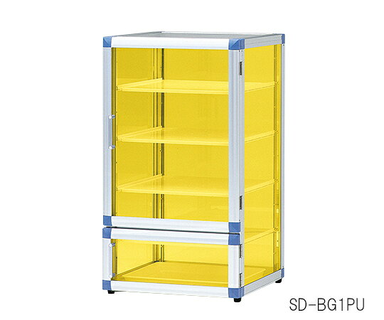 3-6816-01 スタンダードデシケーターBG(UVC) 574×517×1020 強化プラスチック棚・ゴム足付き