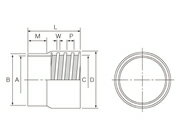 ■用途ニューダクトホース用のカフスです。