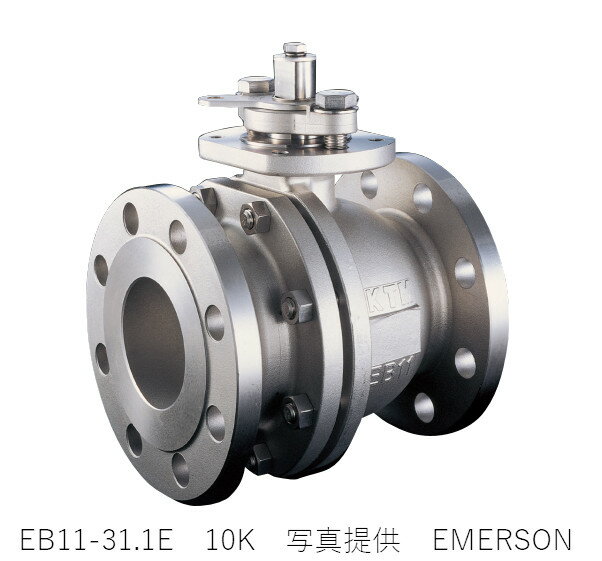 エマソン KTM EB11-31.1E SCS フランジ型ボールバルブ JIS-10K R.F 40A