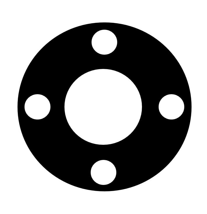 天然ゴム　フランジ用　全面パッキン　2t×10K×40A