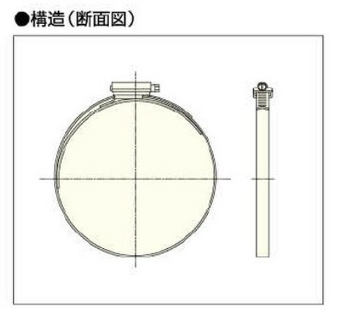 ※画像はイメージです※本商品は、メーカー取り寄せ商品となります※掲載商品は予告無く販売終了となっている場合があり、出荷確約をするものではありません■商品名：タイガース　ブリーズハイトルクバンド　HTM700LB/150　SUS■仕様・材質:SUS・サイズ：HTM700LB/150（使用範囲：159-191）