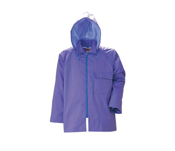 冨士ビニール工業 シンプルコート裏付 上下セット パープル L