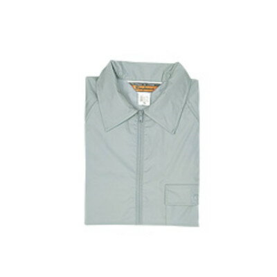 冨士ビニール工業 シンプルコート裏付 上下セット シルバー L