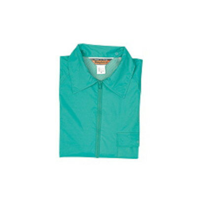 冨士ビニール工業 シンプルコート裏付 上下セット グリーン LL