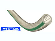 ※ホースカット品は1m単位での販売となります。(一部例外あり)　[ご注文数量]m×[1本物]でのお渡しとなります。　定尺を超える長さの場合は[定尺長さ]＋[端数長さ]となります。■用途材各種食品デリバリー用ホース、醸造用ホース■食品衛生法昭和26年厚生省告示52号適合平成14年厚生労働省告示267号適合 平成18年厚生労働省告示第201号適合■特徴●バキュームOK●油脂類対応●食品衛生法（平成18年厚生労働省告示第201号）完全対応。●柔軟性・耐熱性（70℃）扱いやすく、食品用途に安心。●バキュームに強いノン剥離構造＋鋼線コイル。■仕様●流体：食品●主材質：軟質塩化ビニール●補強材：硬鋼線●使用圧力(50℃)：0.4〜0.2Mpa（4〜2kgf/cm2）●使用圧力(70℃)：0.3〜0.1Mpa（3〜1kgf/cm2）●使用温度範囲(℃)：-5〜+70 　 　◎商品・製品仕様についてのお問い合わせ　　　※納期・価格・発送・決済などのお問い合わせはご遠慮ください　　　株式会社トヨックス　　TEL：0120-52-3132 　　　受付時間　平日　9:00〜12:00　13:00〜17:00 　　◎納期・価格・発送・決済などのお問い合わせ　　　Gaos　　TEL：078-304-0100 　　　受付時間　平日　9:00〜17:30