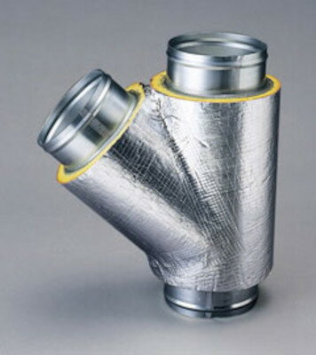 タイロン異径継手管グラスウール断熱仕様DY型45deg;Y管DY2020【受注生産品】