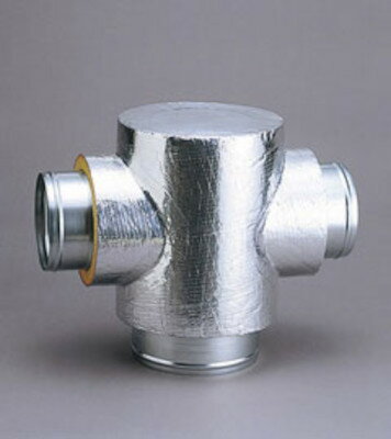 タイロン　異径継手管　グラスウール断熱仕様　FC型　片塞十字管　FC1210　【受注生産品】