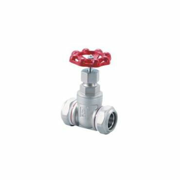 プロテリアル Zlok継手用ゲートバルブ VZSH 赤ハンドル 50