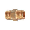 カクダイ 6128 砲金 六角ニップル 25