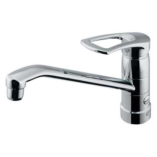 カクダイ シングルレバー混合栓(分水孔つき) 117-061K