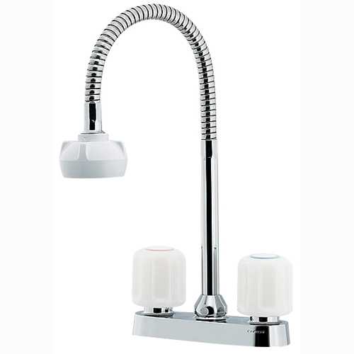 【要エントリー！当店の全商品ポイント5倍！】カクダイ 2ハンドル混合栓(シャワーつき) 151-007