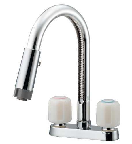 カクダイ 2ハンドル混合栓(シャワーつき) 151-009K