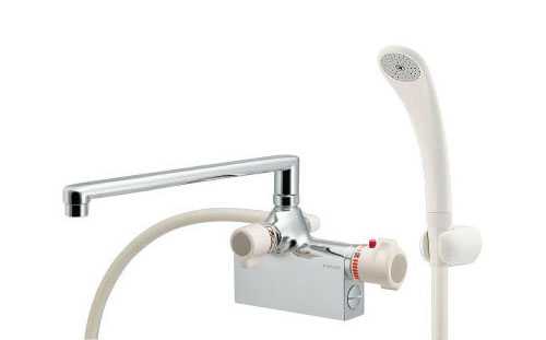 カクダイ サーモスタットシャワー混合栓(デッキタイプ) 175-007