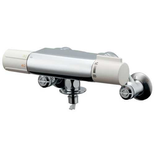 カクダイ 洗濯機用サーモスタット混合栓(ストッパーつき) 177-002