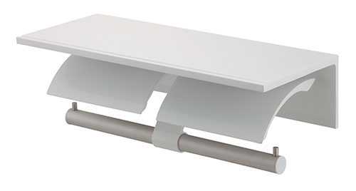 カクダイ ツインペーパーホルダー//ホワイト 203-016-W