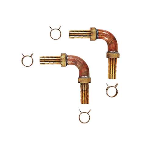 カクダイ ペア耐熱管用エルボ 10A 416-413