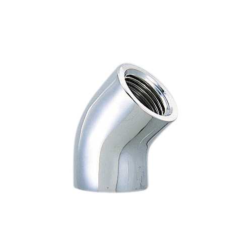 カクダイ 45°エルボ(クローム) 6466A-25