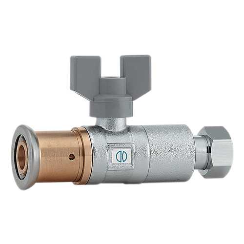 カクダイ 逆止弁つきボール止水栓(ワンタッチ・片ナットつき) 656-202-16B