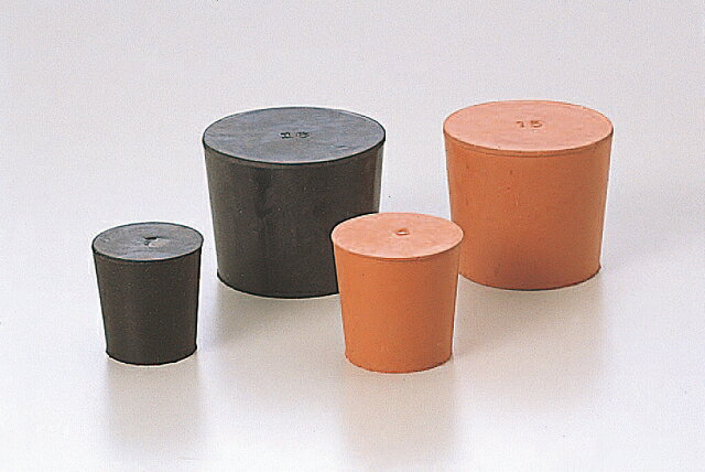 天然ゴム栓 赤 No.01 15mm×11mm×15.5Hmm