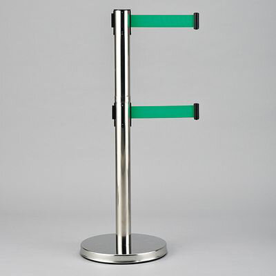 ステンレスダブルベルトパーテーション WBP-S-G 332141