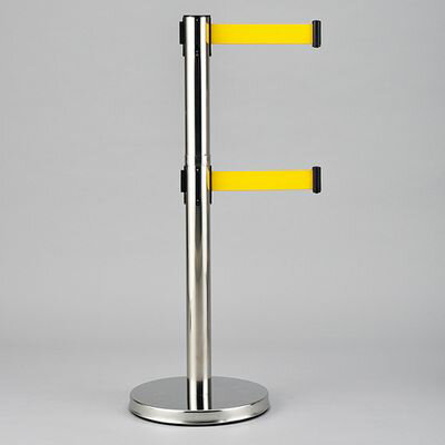 ステンレスダブルベルトパーテーション WBP-S-Y 332142