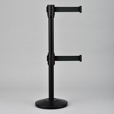 スチールダブルベルトパーテーション WBP-BK 332155