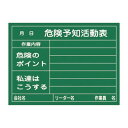危険予知活動黒板(木製) KKY-2C 317023 その1
