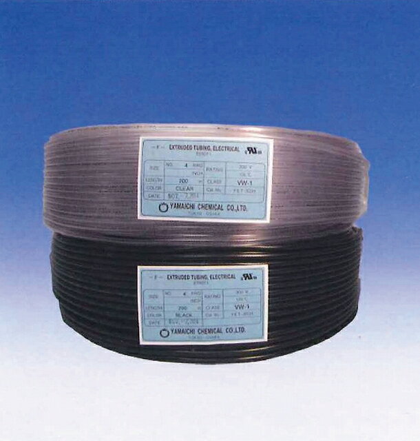 UL・CSA共用絶縁ビニールチューブ No.10 黒(200m巻)
