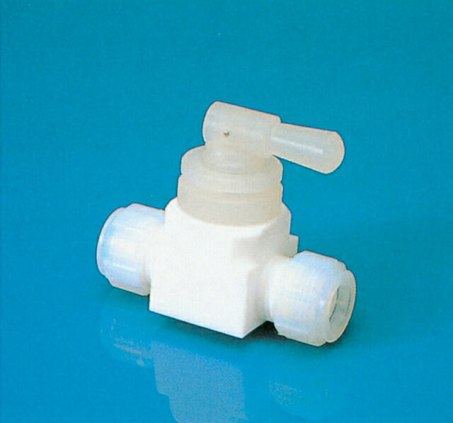 PTFEトグルバルブI型(PTFE製) 適用チューブ外径10φ オリフィス径φ5