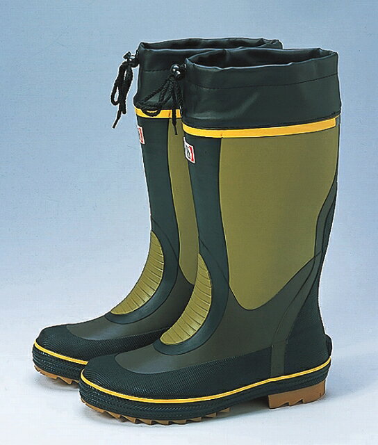 カラーブーツ JW-730カラーツヤ消シ グリーン色 (27.0cm)