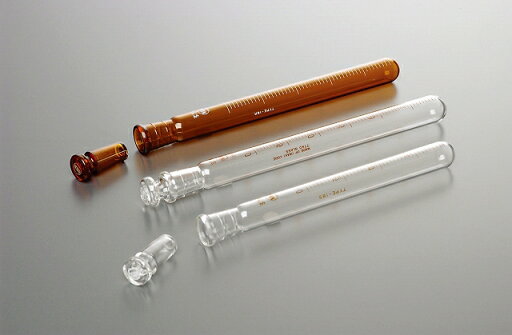 NRK共通摺合ワセ試験管 20ml 丸底 18-S(共栓付)白色 NRK共通摺合ワセ試験管 20ml 丸底 18-S(共栓付)白色