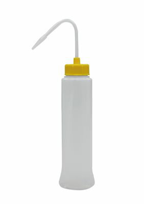 NT洗浄瓶 カラーキャップB-II型スリム 400mL レモンイエロー #1