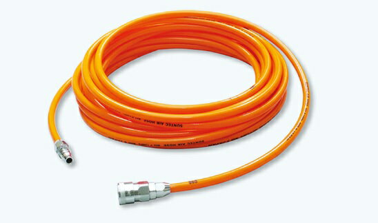 十川産業 サンテックエアーホース 定尺品 内径7mm×外径10mm×長さ30m カプラ付き オレンジ 10本入り