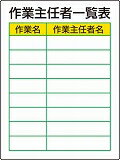 ■特長●50%再生ポリプロピレンを使用しています。●労働安全衛生規則 第18条に基づく表示です。■仕様●表示内容:作業主任者一覧表●取付仕様:穴4ヵ所●縦(mm):600●横(mm):450●寸法(mm):600×450×1.2厚●摘要:2...
