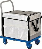 TRUSCO グランカート サイレント 保冷ハンドトラックボックス付 718×4 TPX702THBC