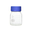 柴田科学 ネジ口ビン 広口 セーフティコート 青キャップ付 500mL 10個入 017250-0500A