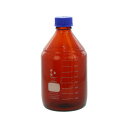 柴田科学 ネジ口ビン セーフティコート 茶褐色 青キャップ付 2L 017290-2000