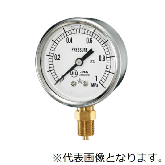 右下精器 グリセリン入圧力計 G-AUR1/4-60X10MPA