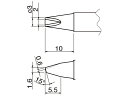 白光 こて先 溝付き T20-1610(4)