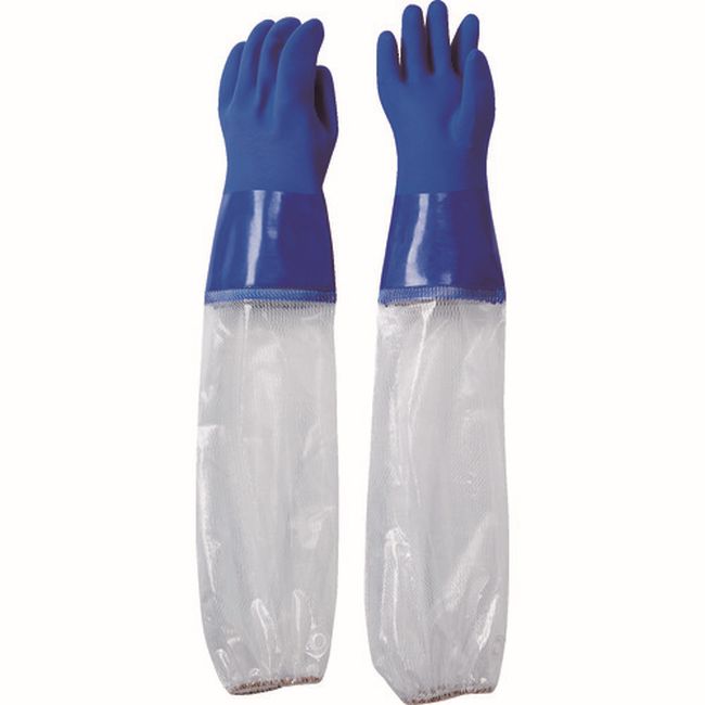 TRUSCO 腕カバー付耐油防寒手袋 L