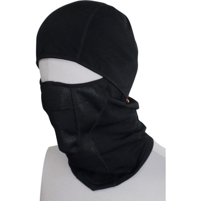 喜多 防風フェイスマスク(裏起毛) バラクラバ ヘルメット対応 No3420 ブラック フリー