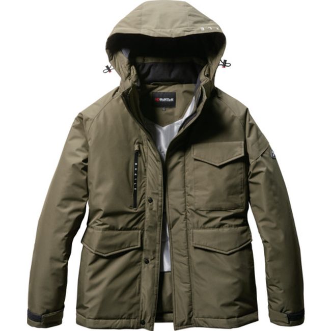 BURTLE 防水防寒ジャケット 7620-14-XXLミルスグリーン