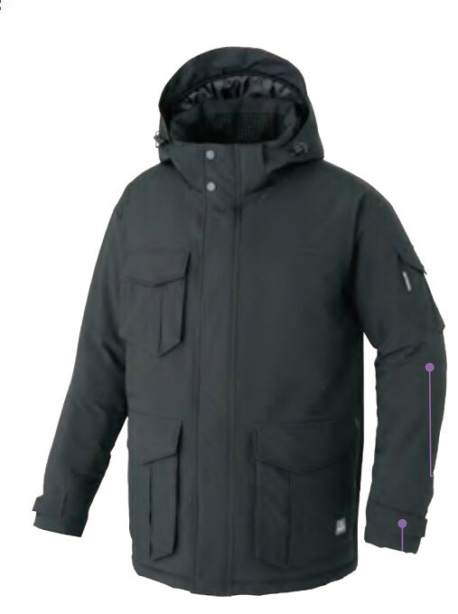 アイトス マイナス60度対応防寒コート AZ-8575-010-SS ブラック