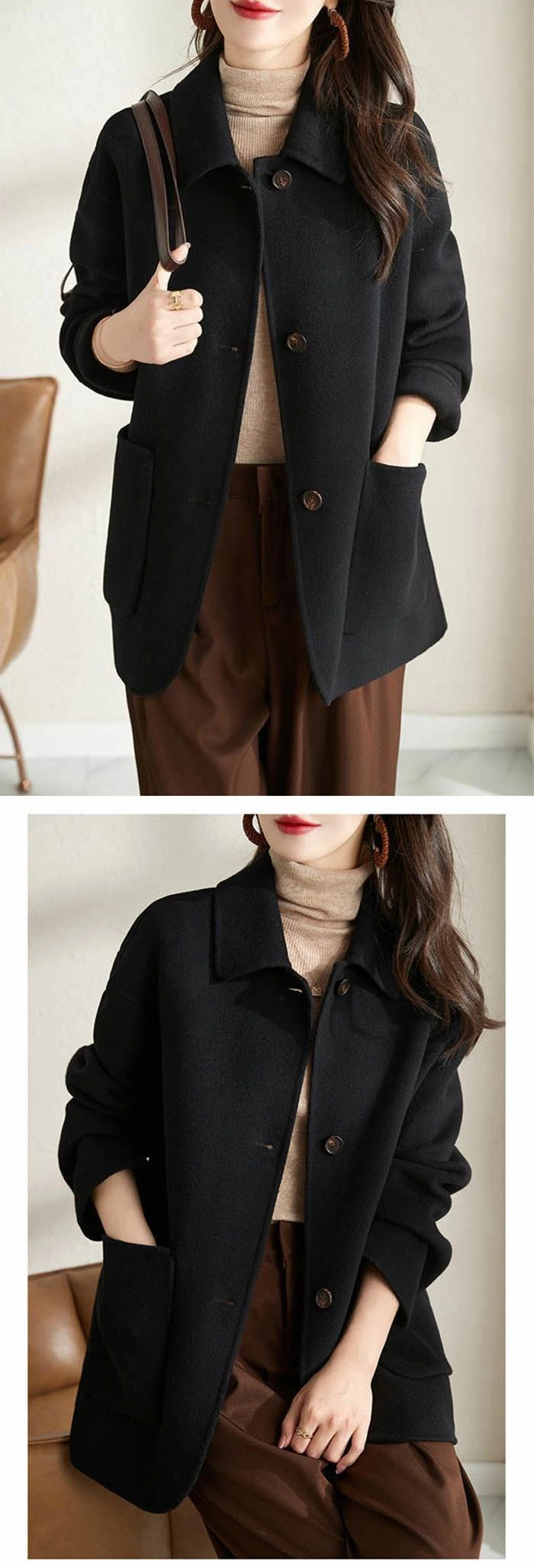 チェスターコート コート ジャケット ショートコート レディース 秋 長袖 無地 ゆったり ショート丈 コート 抜け感 シンプル 体型カバー 通勤 アウター オフィス 気質 アウター ゆるシルエット おしゃれ プレゼント 敬老の日 母 秋 冬 春 暖かい 20代 30代 40代 50代