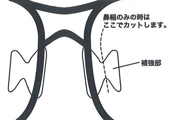 在庫販売 ESSゴーグル 日本正規品 アジアンフィット ノーズパッド 5B・CDIMAX・CREDENCE用 鼻形調整材 2