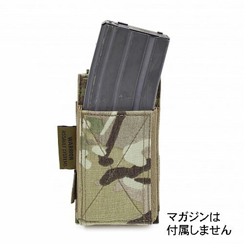 在庫販売 実物 WARRIOR ASSAULT SYSTEMS WAS Single Elastic Mag Pouch シングル エラスティック 伸縮性ゴム マグポーチ M4マガジン対応 MOLLE対応 W-EO-SEMP