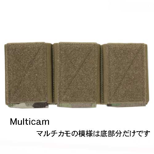 在庫販売 実物 WARRIOR ASSAULT SYSTEMS WAS WARRIOR ASSAULT SYSTEMS Triple Velcro Mag Pouch 5.56Mags For use with CPC トリプル ベルクロマグポーチ3連 CPCプレートなどに M4マガジン対応